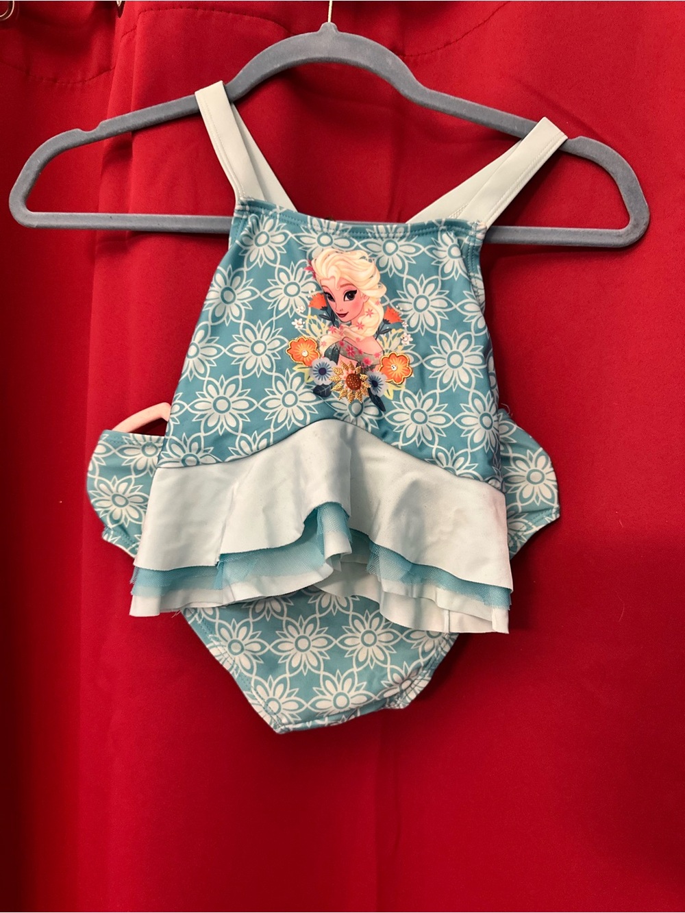 Disney’s Frozen Elsa swim set. Size 7/8